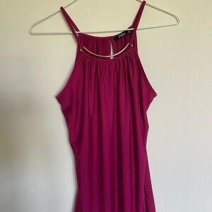 Elegant Magenta Sleeveless Blouse